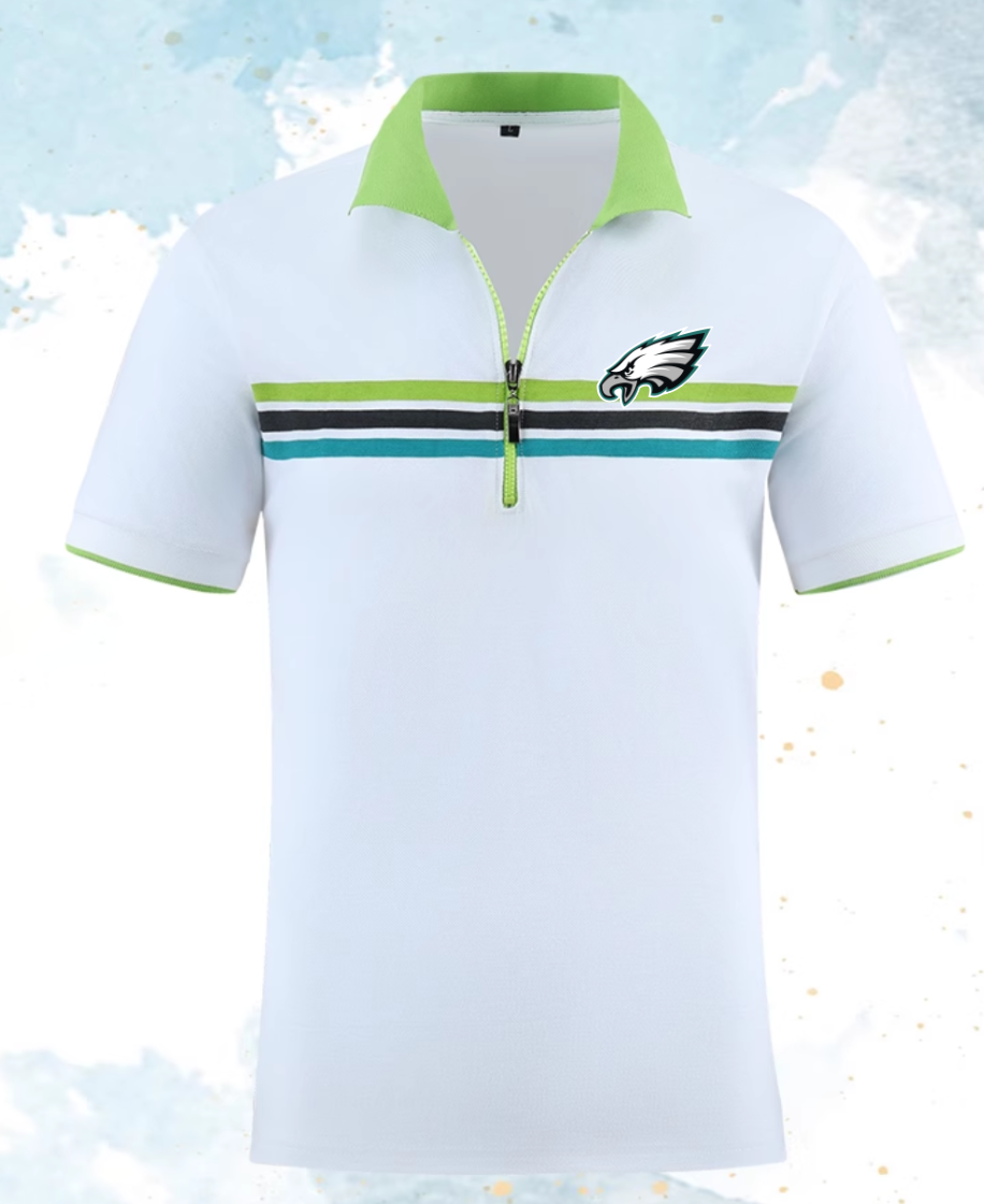 Philadelphia Eagles white style #4 Men 2025 NFL polo T shirt->nfl t-shirts->Sports Accessory